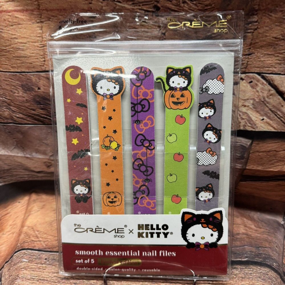 The Creme Shop x Hello Kitty Halloween Nail Files Set of 5 Spooky Cute New